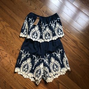 NWT lacy romper!